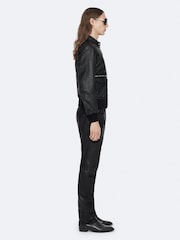 AllSaints Black Hiro Bomber Jacket - Image 5 of 8