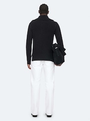 AllSaints Black Liev Funnel Jumper - Image 6 of 8