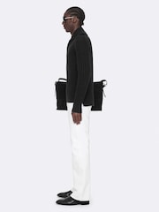 AllSaints Black Liev Funnel Jumper - Image 7 of 8