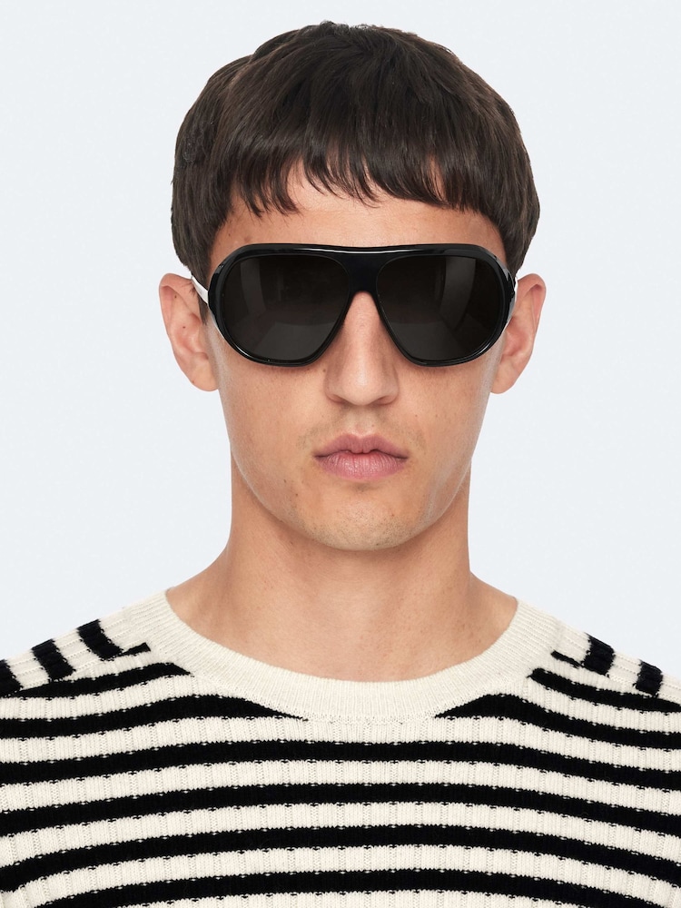 AllSaints Cream Arlo Crew Neck Jumper - Image 2 of 8 AllSaints Cream Arlo Crew Neck Jumper - Image 2 of 8