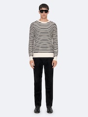 AllSaints Cream Arlo Crew Neck Jumper - Image 3 of 8