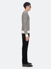 AllSaints Cream Arlo Crew Neck Jumper - Image 5 of 8