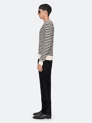 AllSaints Cream Arlo Crew Neck Jumper - Image 7 of 8