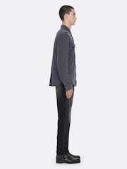 AllSaints Blue Foley Long Sleeve Shirt - Image 5 of 8