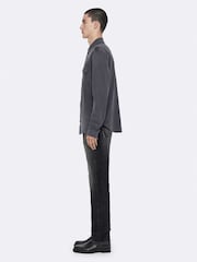 AllSaints Blue Foley Long Sleeve Shirt - Image 7 of 8
