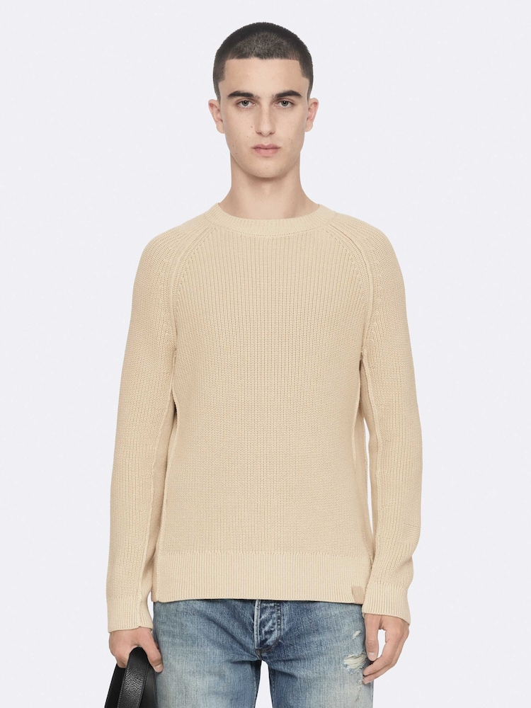 Қоңыр - AllSaints Kit Crew мойынға арналған жемпір - 8суретінің 1 суреті