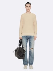 Қоңыр - AllSaints Kit Crew мойынға арналған жемпір - 8суретінің 3 суреті