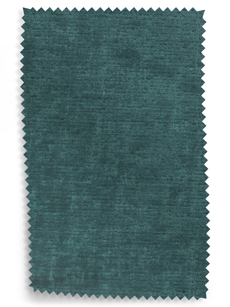 Fabric by Metre Plush Chenille Dark Teal - Image 1 of 1