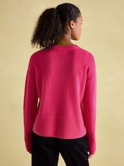 Joules Ivy Pink 100% Cashmere Jumper - Image 2 of 7