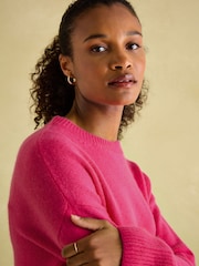Joules Ivy Pink 100% Cashmere Jumper - Image 4 of 7