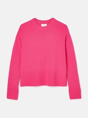 Joules Ivy Pink 100% Cashmere Jumper - Image 7 of 7