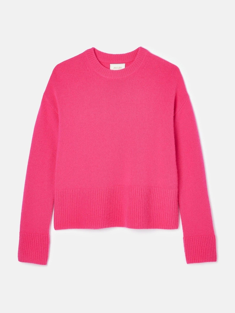 Joules Ivy Pink 100% Cashmere Jumper - Image 7 of 7
