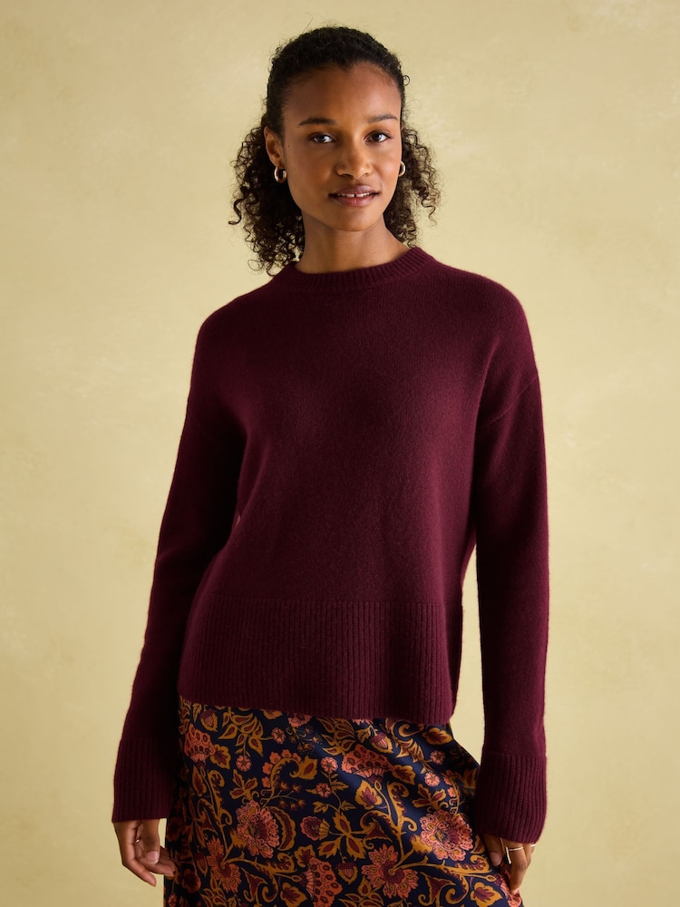 Joules Ivy Red 100% Cashmere Jumper - Image 1 of 7 Joules Ivy Red 100% Cashmere Jumper - Image 1 of 7