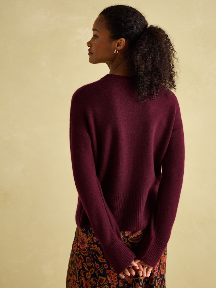 Joules Ivy Red 100% Cashmere Jumper - Image 2 of 7 Joules Ivy Red 100% Cashmere Jumper - Image 2 of 7