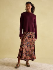 Joules Ivy Red 100% Cashmere Jumper - Image 3 of 7