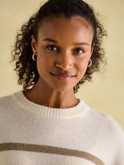 Joules Ivy Tan Brown 100% Cashmere Jumper - Image 5 of 7