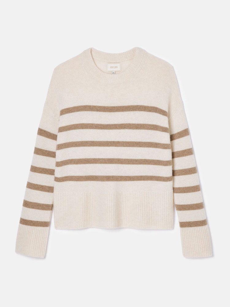 Joules Ivy Tan Brown 100% Cashmere Jumper - Image 7 of 7