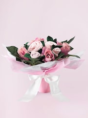 Babyblooms Pink Personalise 100% Cotton New Baby Clothes Bouquet Gift - Image 1 of 4