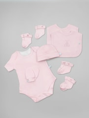 Babyblooms Pink Personalise 100% Cotton New Baby Clothes Bouquet Gift - Image 3 of 4