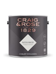 Craig & Rose White Chalky Emulsion Dutch White Paint - Image 2 of 2