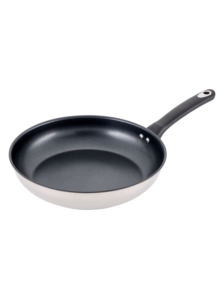 Judge Polished Steel 28cm Essentials Stainless Steel NonStick Frying Pan - Image 4 of 4 Judge Polished Steel 28cm Essentials Stainless Steel NonStick Frying Pan - Image 4 of 4
