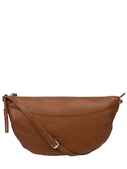 Pure Luxuries London Tan Brown 'Emilia' Leather Cross Body Bag - Image 3 of 7