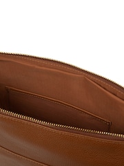 Pure Luxuries London Tan Brown 'Emilia' Leather Cross Body Bag - Image 7 of 7