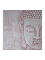 Arthouse Pink 3D Blush Buddha Canvas - Image 2 of 2