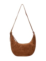 Pure Luxuries London Tan Brown 'Felicity' Suede Shoulder Bag - Image 3 of 7