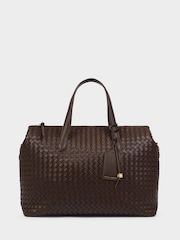 Шоколадно-коричневий - Katie Loxton Міланська ручна ткана сумка-кабіна - Image 6 of 9