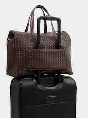 Шоколадно-коричневий - Katie Loxton Міланська ручна ткана сумка-кабіна - Image 7 of 9