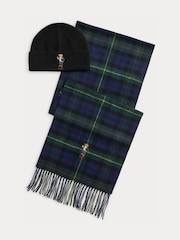 Polo Ralph Lauren Green Seasonal Bear Hat And  Scarf Giftset - Image 1 of 2
