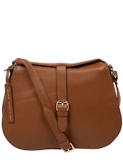 Hellbraun - Pure Luxuries London 'Soraya' Leather Cross-Body Bag - Bild 3 von 8