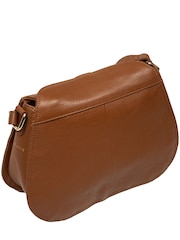 Hellbraun - Pure Luxuries London 'Soraya' Leather Cross-Body Bag - Bild 5 von 8