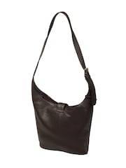 Braun - Pure Luxuries London Aria Leder-Schultertasche - Bild 3 von 6