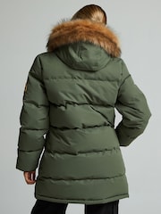 Zavetti Canada Green Goshawa Puffer Parka Jacket - Image 5 of 7