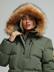 Zavetti Canada Green Goshawa Puffer Parka Jacket - Image 6 of 7