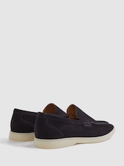 Marineblau - Reiss Kason Slipper aus Veloursleder​​​​​​​ - Bild 4 von 5