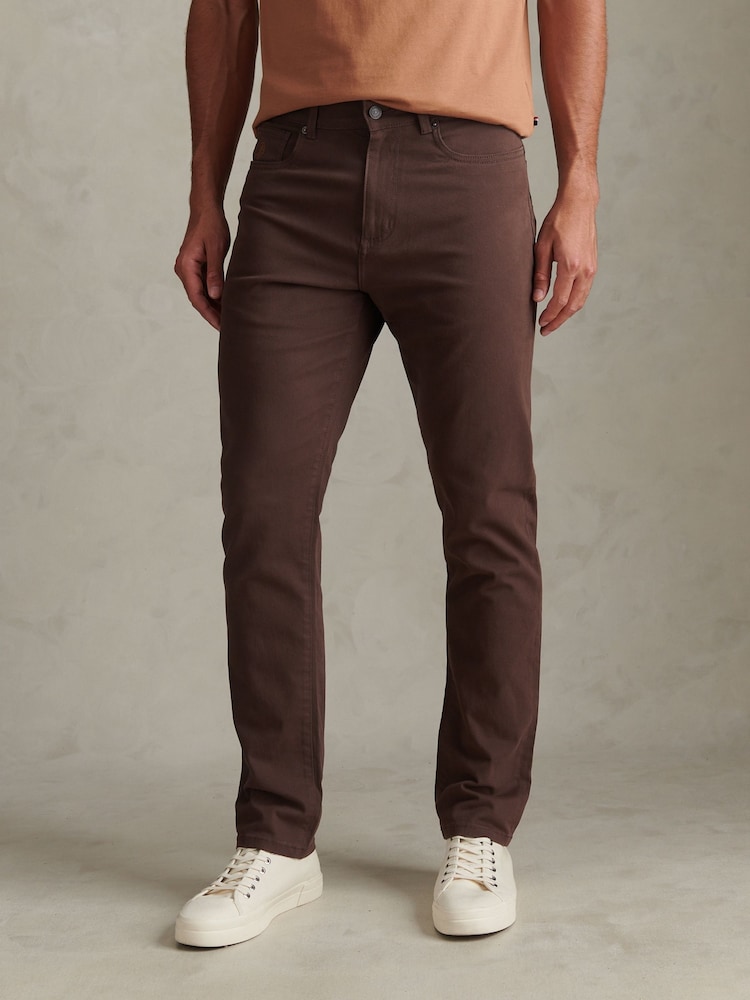 U.S. Polo Assn. Chocolate Brown Core 5 Pocket Trousers - Image 1 of 9 U.S. Polo Assn. Chocolate Brown Core 5 Pocket Trousers - Image 1 of 9