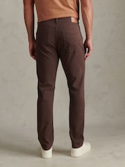 U.S. Polo Assn. Chocolate Brown Core 5 Pocket Trousers - Image 3 of 9