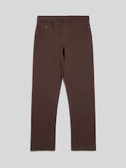 U.S. Polo Assn. Chocolate Brown Core 5 Pocket Trousers - Image 6 of 9