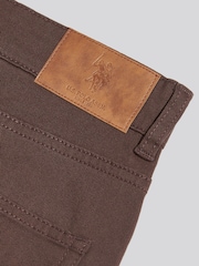 U.S. Polo Assn. Chocolate Brown Core 5 Pocket Trousers - Image 8 of 9