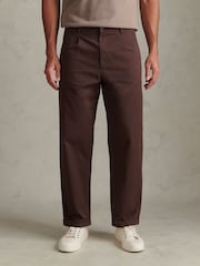 Қоңыр - U.S. Polo Assn. Бүктемелі алдыңғы жеңіл Chino шалбары - 9суретінің 1 суреті