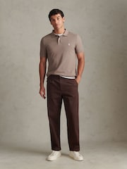 Қоңыр - U.S. Polo Assn. Бүктемелі алдыңғы жеңіл Chino шалбары - 9суретінің 3 суреті