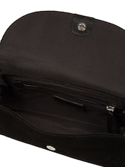 Pure Luxuries London Black 'Rafeena' Suede and Leather Grab Bag - Image 7 of 7