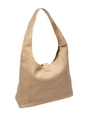 Pure Luxuries London Natural 'Everly' Leather Shoulder Bag - Image 4 of 6