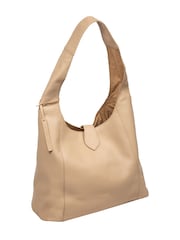 Pure Luxuries London Natural 'Everly' Leather Shoulder Bag - Image 5 of 6