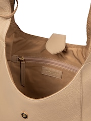 Pure Luxuries London Natural 'Everly' Leather Shoulder Bag - Image 6 of 6