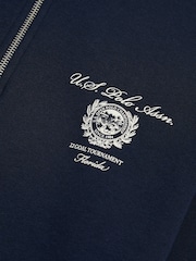U.S. Polo Assn. Blue Collegiate Goal Tournament Quarter Zip Sweatshirt - Image 2 of 3