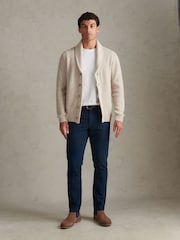 U.S. Polo Assn. Cream Shawl Collar Knit Cardigan - Image 3 of 7